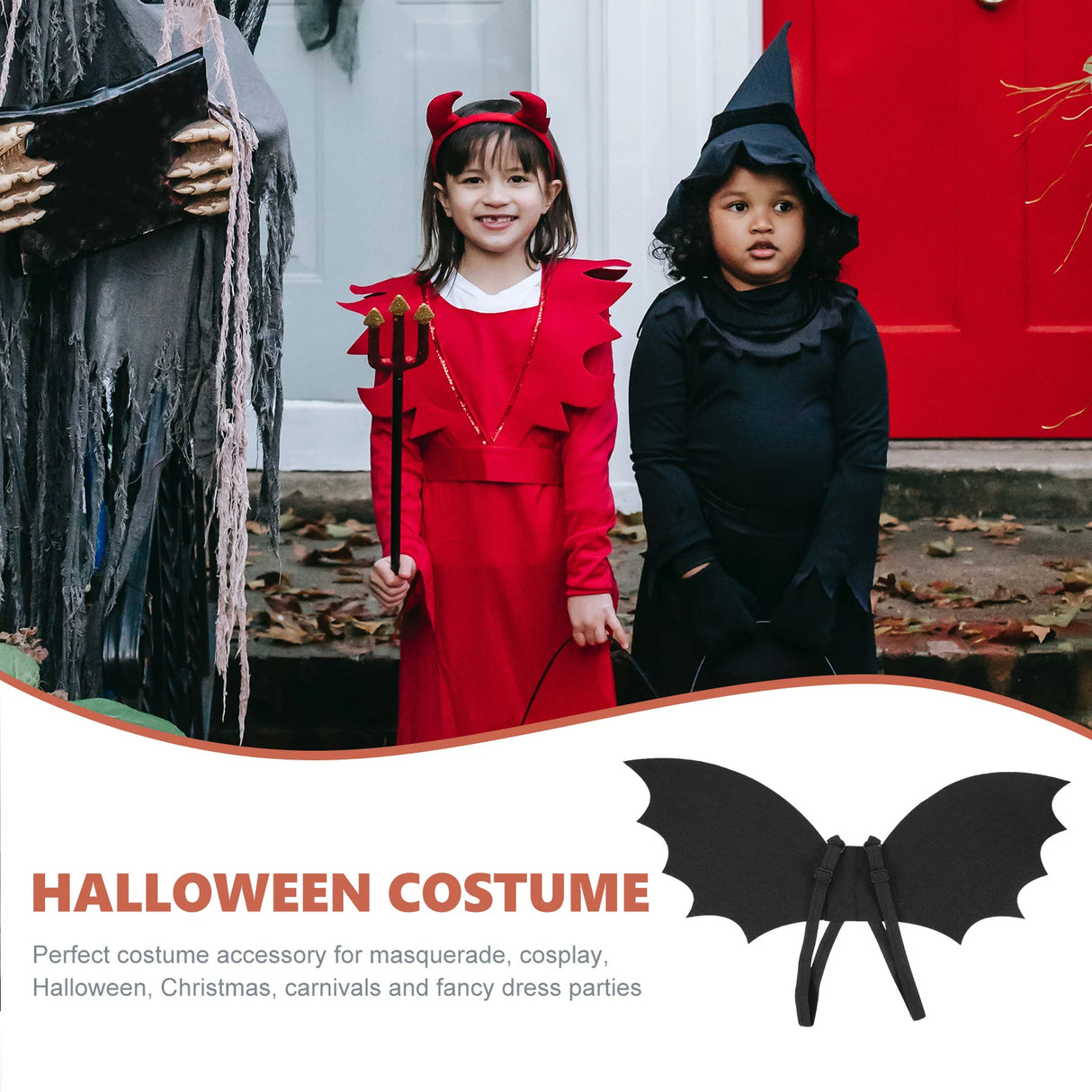 Accesorio de disfraz de ala de murciélago para Halloween, accesorio de actuación para niños y niñas, disfraz de gato para Halloween, productos para mascotas, accesorios únicos