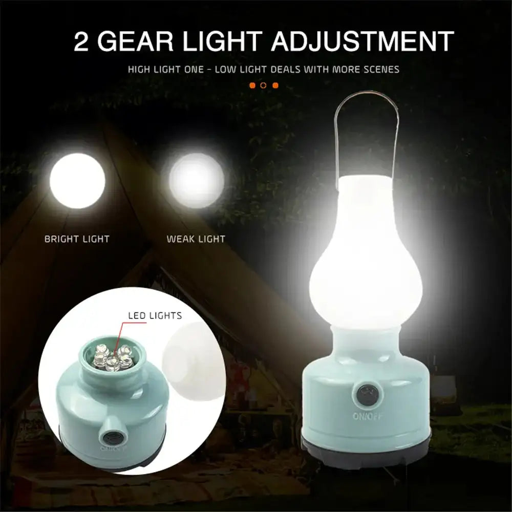 Portable Camping Lights Waterproof Outdoor Camp Lamp 2 Lighting Modes Tent Lamp for Hiking Climbing Yard - Lootquake