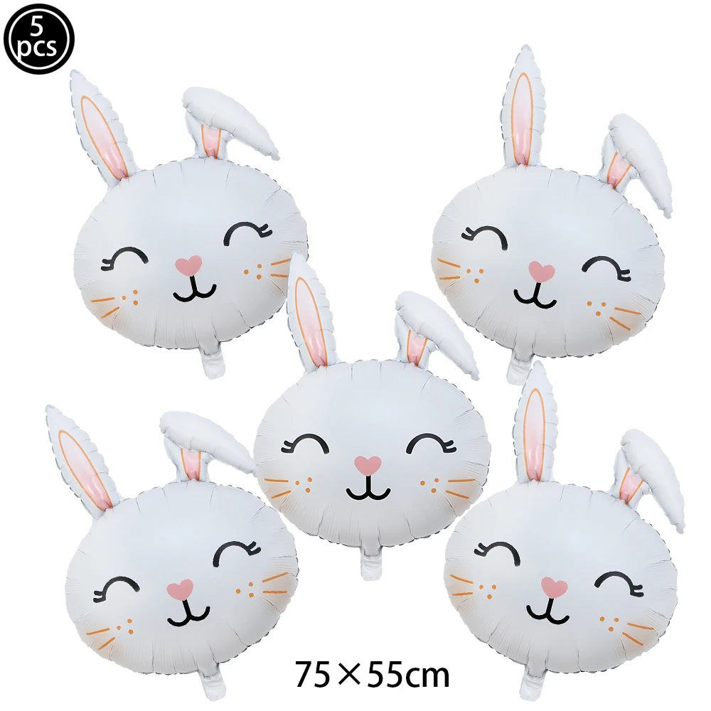 Easter Bunny Inflatables Balloon Decorations Standing Carrot Balloons Cute Carrot Rabbit Happy Easter Party Birthday Decorations - Lootquake