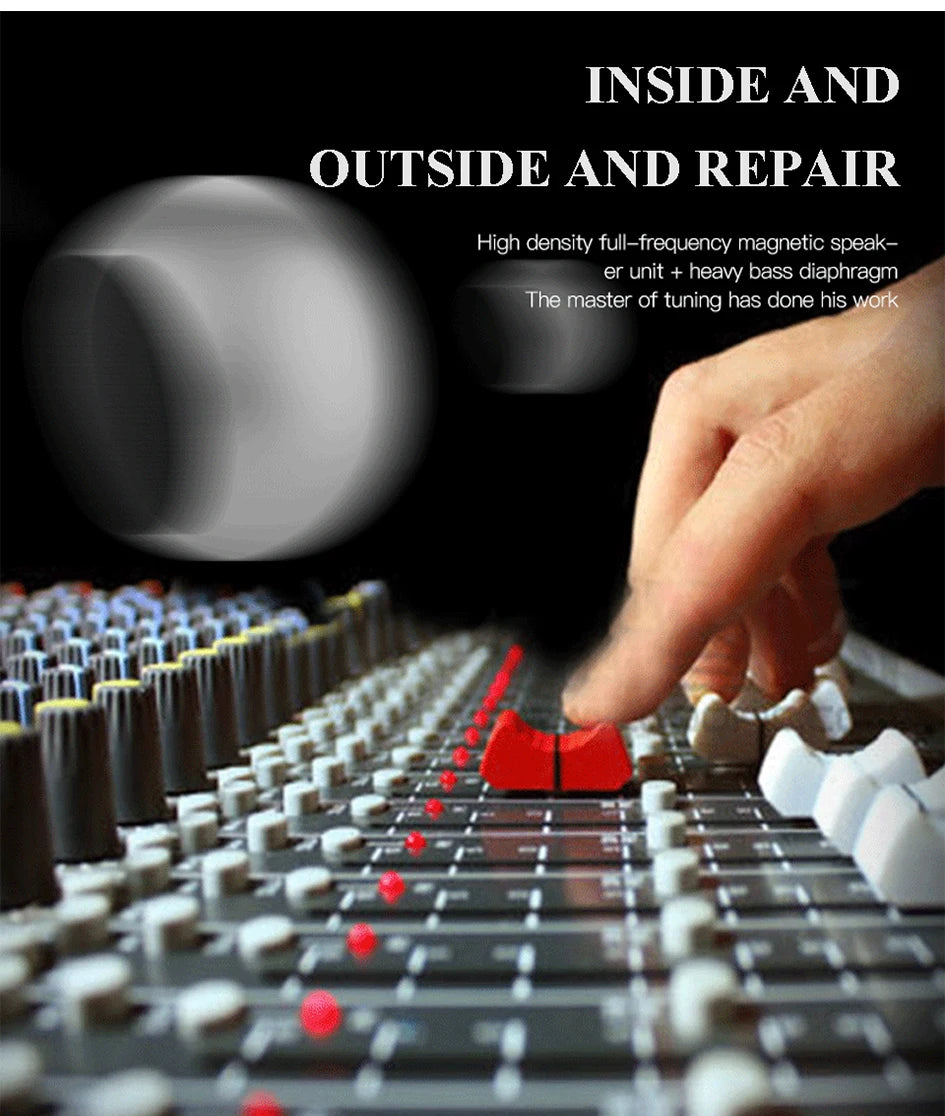 Enceinte Bluetooth sans fil 5.3 pouces, portable, TWS, petit caisson de basses en acier, métal lourd, mini enceinte stéréo Bluetooth d'extérieur