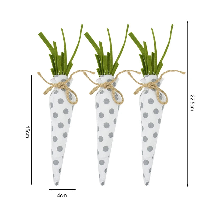 3/1pcs Nov Woven Easter Carrots Ornaments Hanging Pendant for Easter Home Decorations Supplies 2023 Kids Easter Favors Gifts Toy - Lootquake