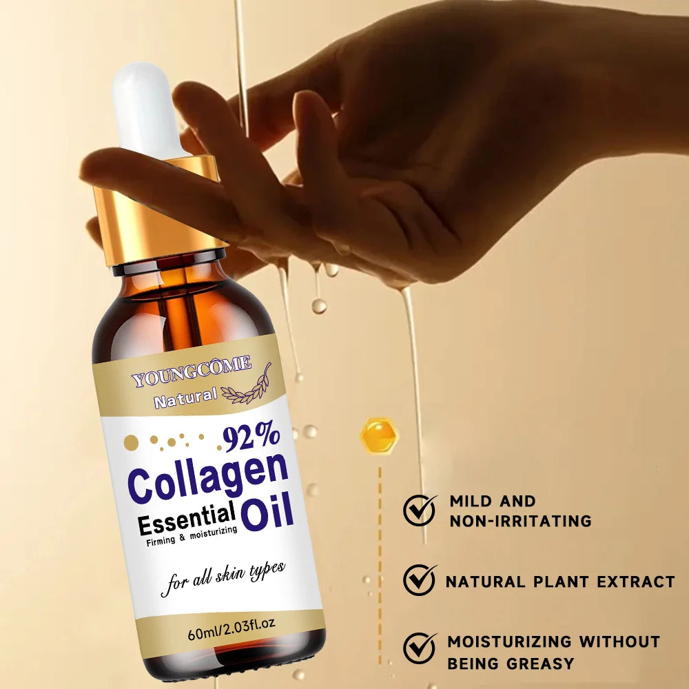 Péptido de colágeno: suero de colágeno antienvejecimiento para el rostro, ilumina la piel, reduce líneas finas y arrugas, cura y repara la piel.