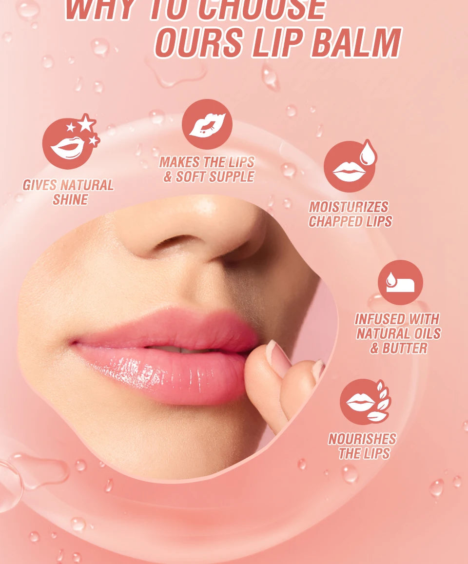 O.TWO.O Rouge à lèvres changeant de couleur Baume à lèvres hydratant Brillant à lèvres nourrissant longue tenue Cire d'abeille naturelle Soins des lèvres Cosmétiques