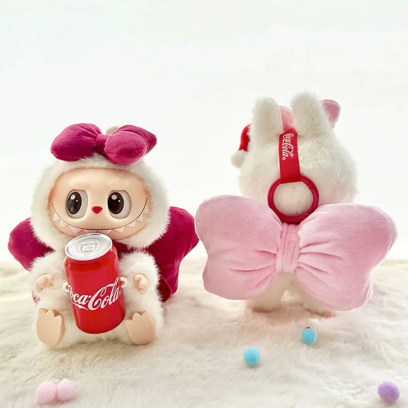 Labubu 17cm Clothes II Idol Dolls Sitting Party The Monster Outfit Accessories Clothing DIY Gift Happiness Angel Bowknot FM28B