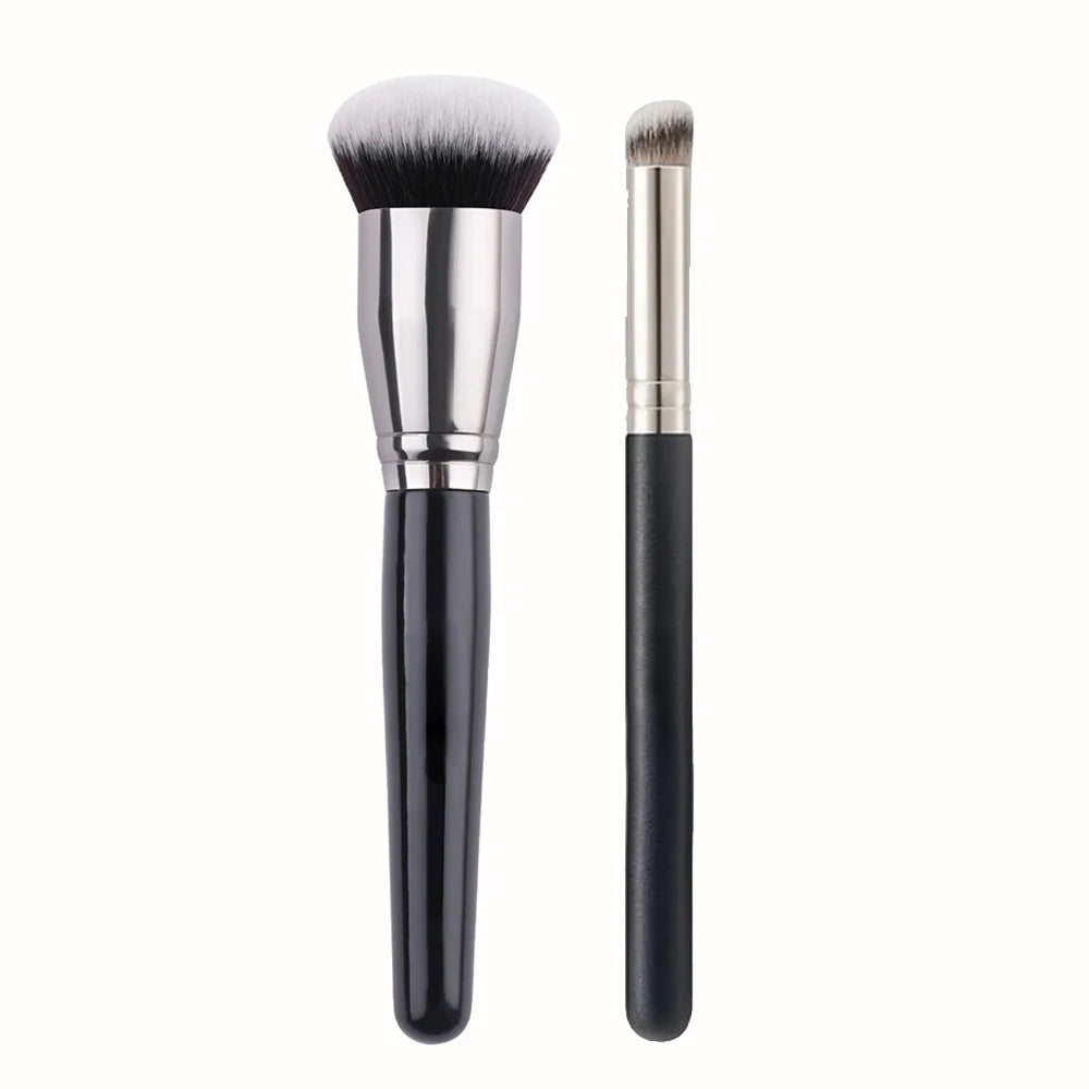 Black Foundation Make up Brush Cream Foundation buffing Makeup Brush Big Foundation Brush Synthetic Hair Face Makeup Tool