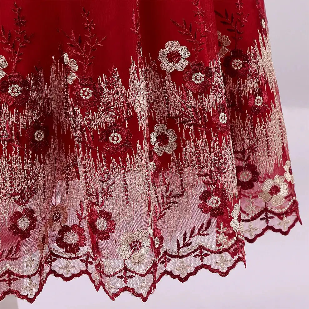 New Princess dress Large children's long dress Girl piano performance dress Festival party dress - Lootquake