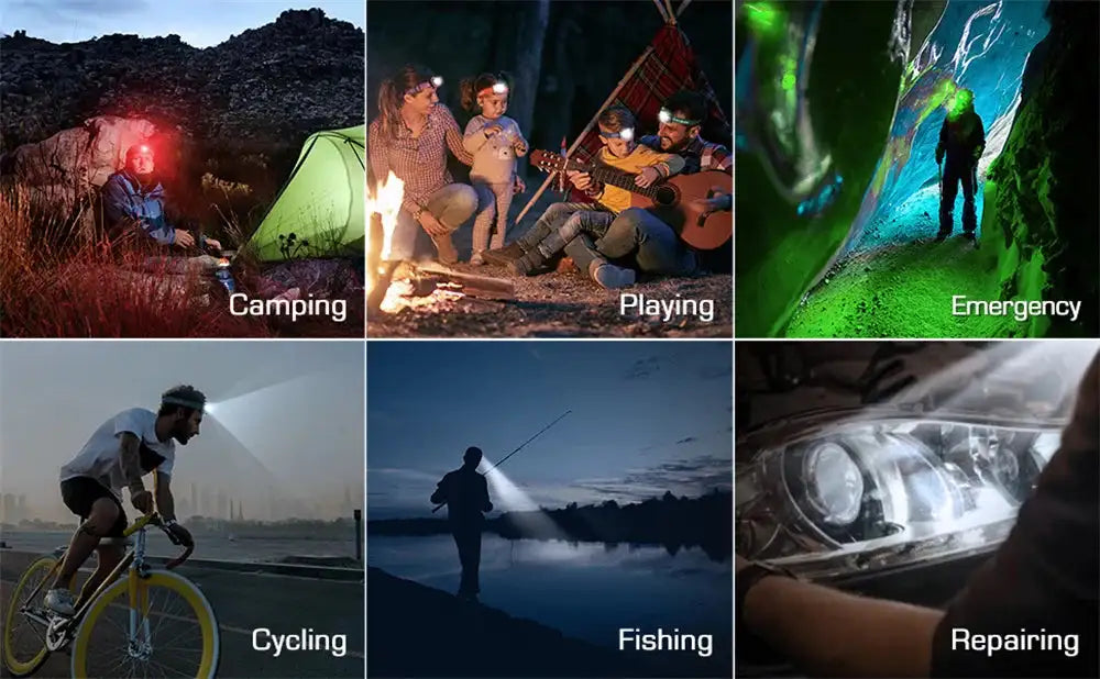 EverBrite LED Candy Colors Headlamp 5 Lighting Modes Headlamp Perfect for Running Camping Hiking With AAA battery - Lootquake