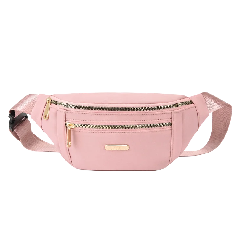 Women Waist Bag Fanny Pack Zipper Chest Bag Female Banana Bag Money Pouch Travel Shoulder Purse Belly Pocket Hip Bum Bag - Lootquake