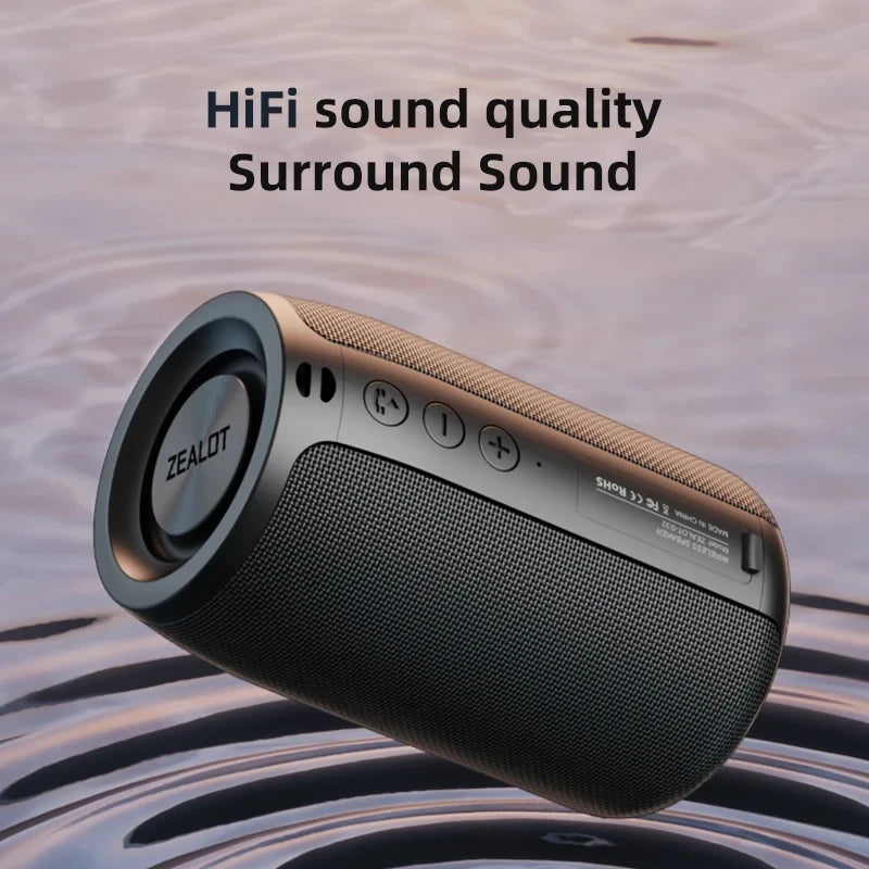 Altavoz Bluetooth con subwoofer, minialtavoz inalámbrico portátil, pequeño, resistente al agua, auxiliar, para PC, ordenador, potente caja de sonido para música