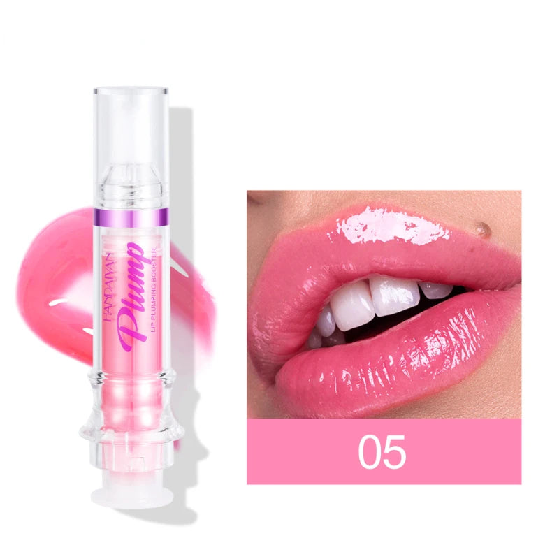 Lip Plumping Booster Lasting Sexy Plumper Glitter Red Nude Lipstick Liquid Waterproof Moisturize Oil Lipgloss Makeup Lip Care