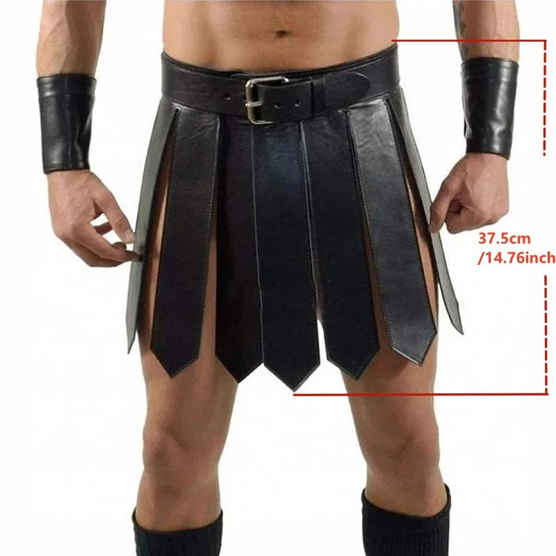 Halloween Medieval Renaissance Roman Dress Adult Men Warrior Gladiator Cosplay Costumes Knight Carnival Party Saias