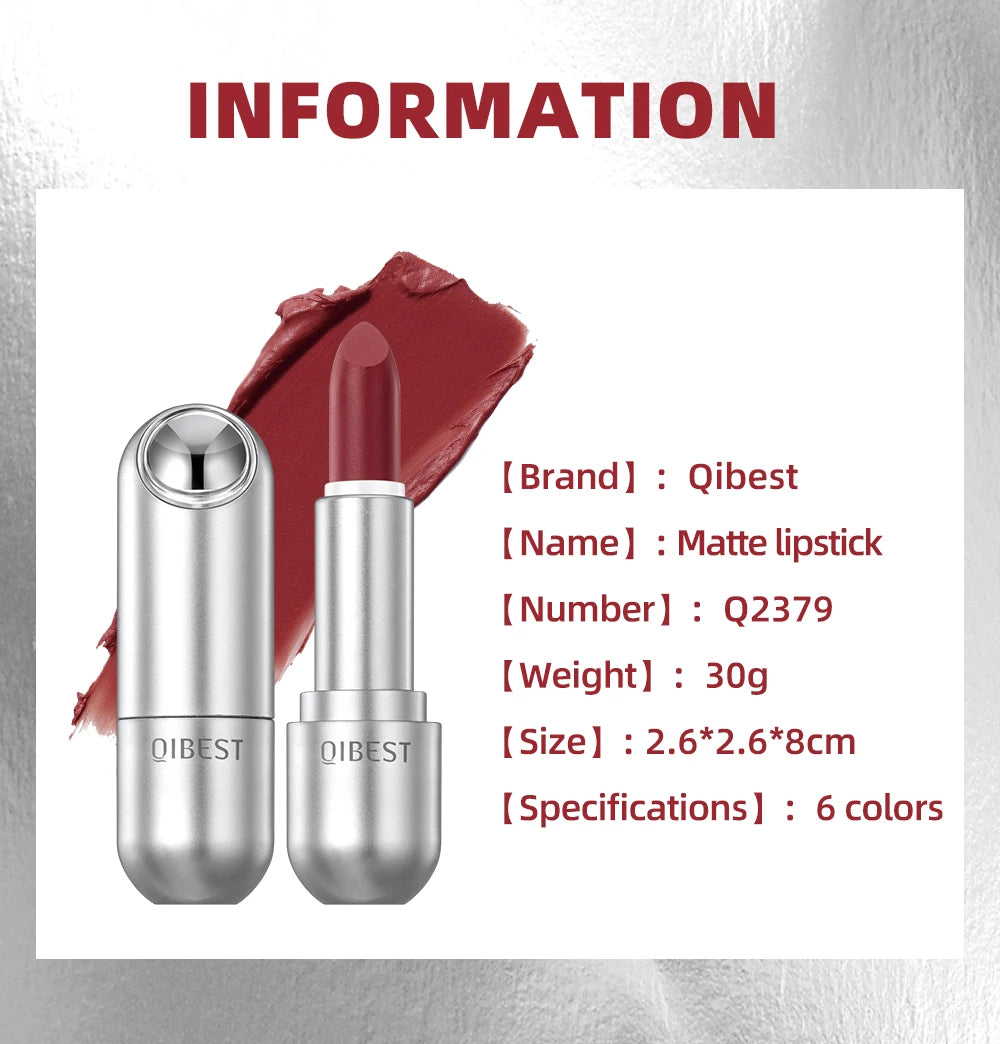 High Quality Professional Lipsticks Nude Matte Lipstick Long Lasting Moisturizing Makeup Sexy Red Lipgloss Tint Lips Cosmetics