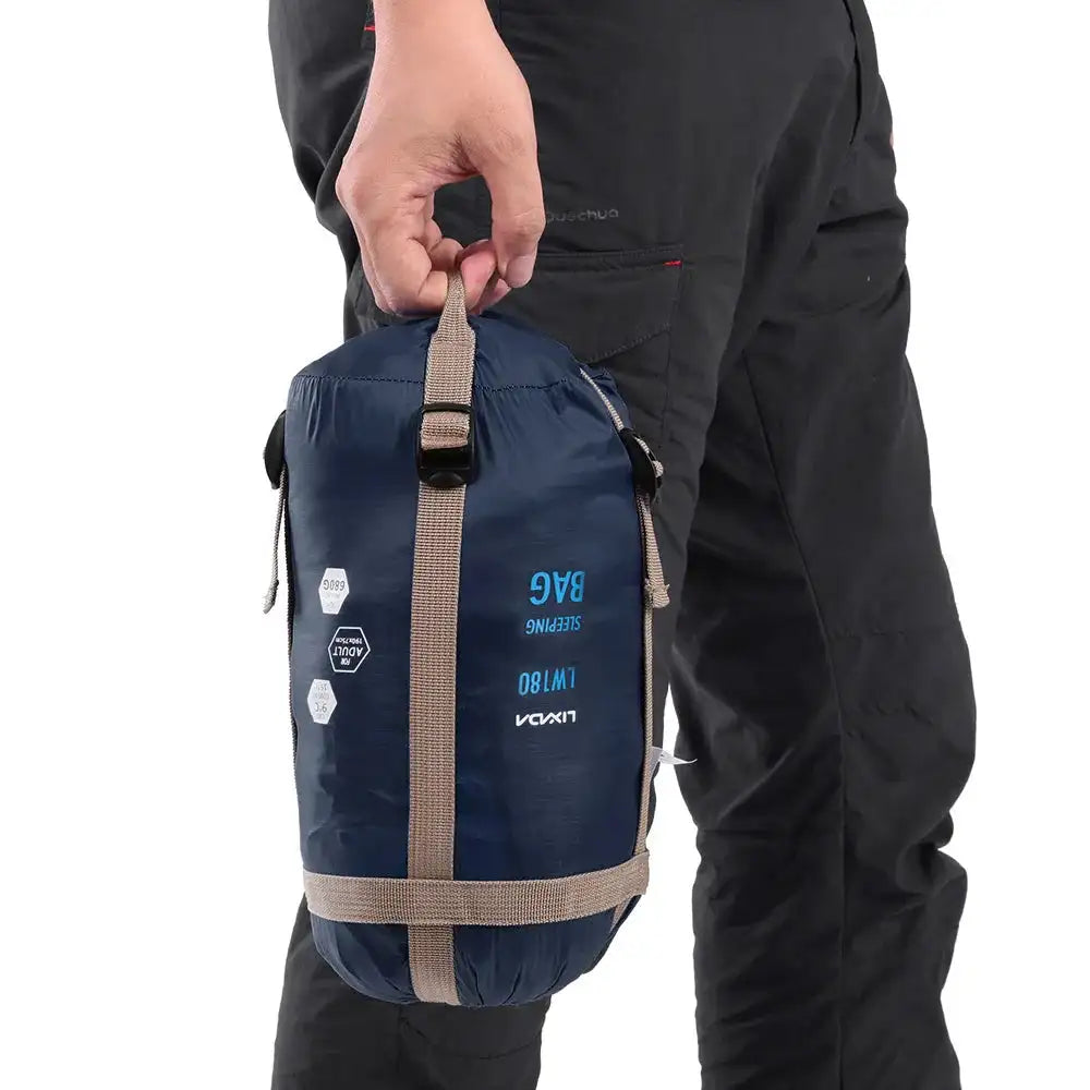 Saco de dormir portátil para exteriores Lixada de 190 x 75 cm, para acampar, viajar, senderismo, multifunción, ultraligero, 680 g, para mochileros.