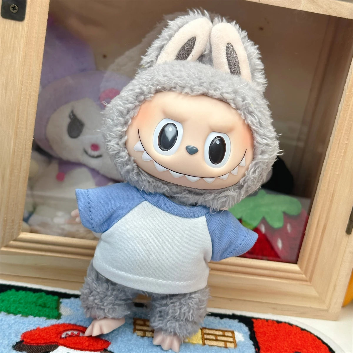 Labubu Clothing V1 V2 Labubu Baby Clothes Multi Color Versatile Short Sleeve Top Cute Cartoon Doll Clothes Children'S Gifts Toys