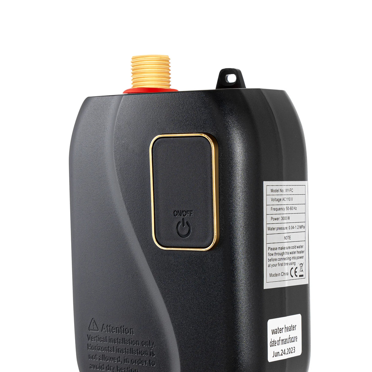 Chauffe-eau électrique instantané sans réservoir, 3,0 kW, 110 V, portable, pour la cuisine