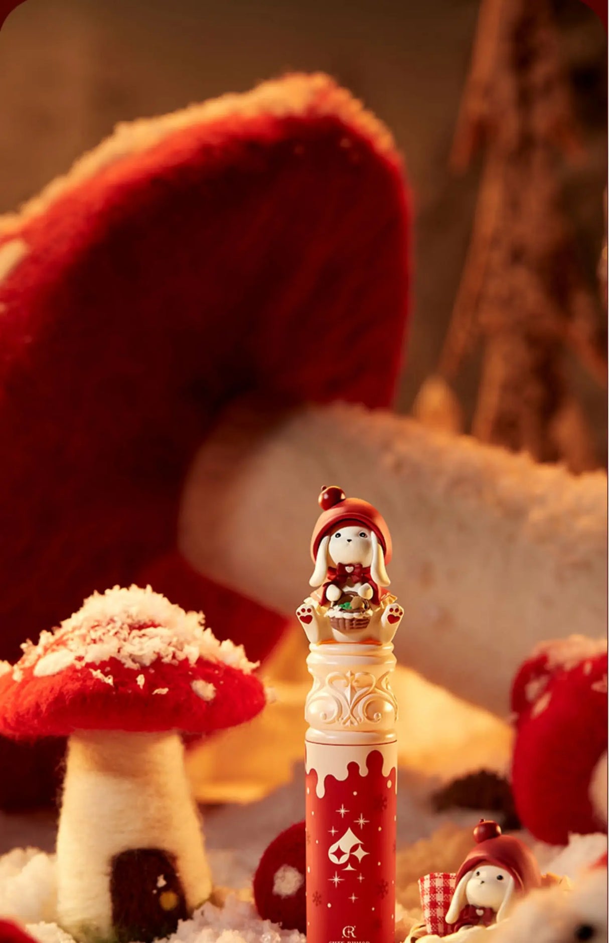 CUTE RUMOR Rouge à lèvres de Noël Petit Chaperon rouge Rouge à lèvres Lapin Brume velours Mat Fin Brillant à lèvres scintillant