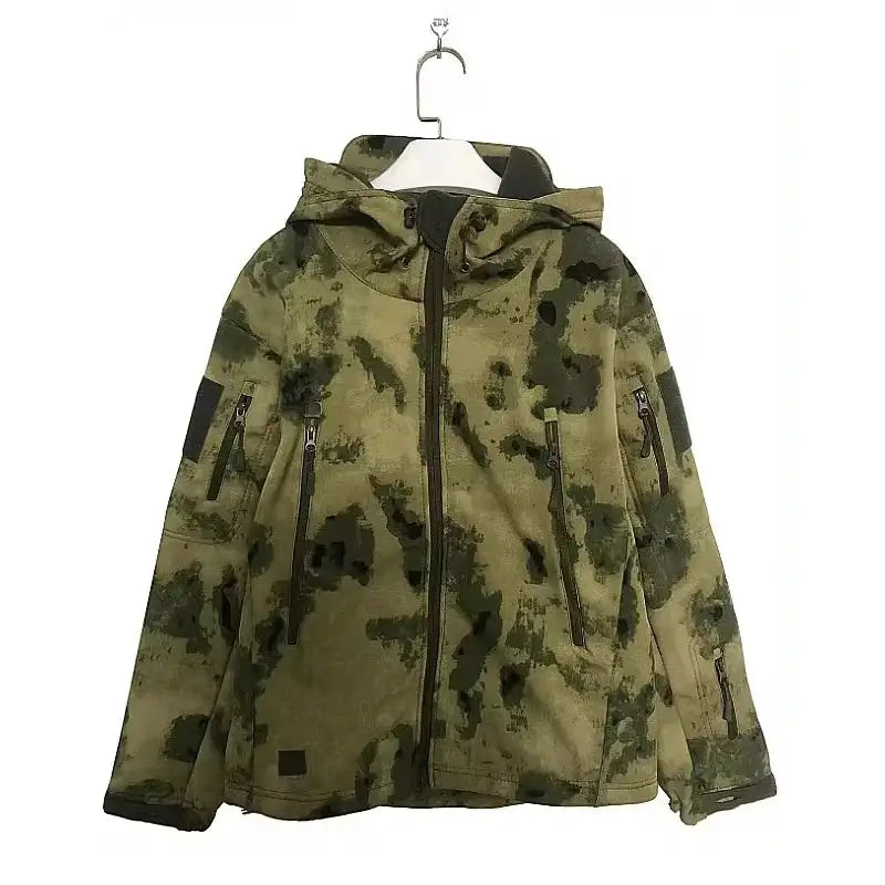 2024 New Outdoor Jackets Men Shark Skin Soft Shell Tactical Waterproof Windbreaker Jacket Mens Hooded Bomber Coats Hiking - Lootquake