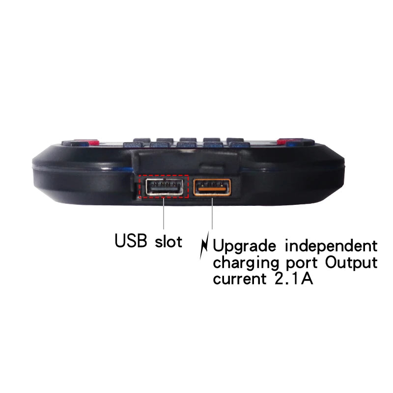 Altavoz Bluetooth para motocicleta con amplificador de salida de 2,1 A, reproductor de música MP3, sirena de alarma antirrobo, altavoz estéreo USB, radio FM MT730