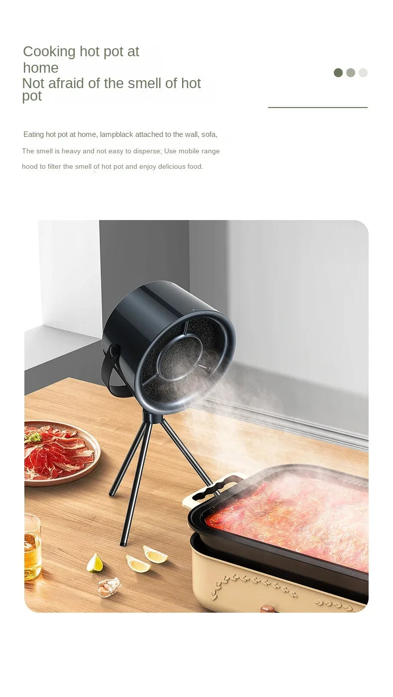 Hottes de cuisine de bureau USB, ventilateur d'extraction portable alimenté par USB, petite hotte de cuisine, extracteur de barbecue, grande hotte aspirante