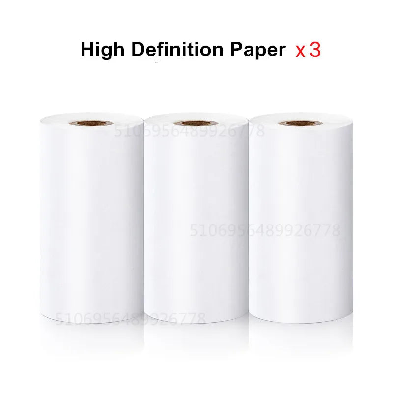 Self-adhesive Paper Sticker Colored Thermal Paper Roll for Mini Printer Kids Instant Print Camera HD Printing Paper