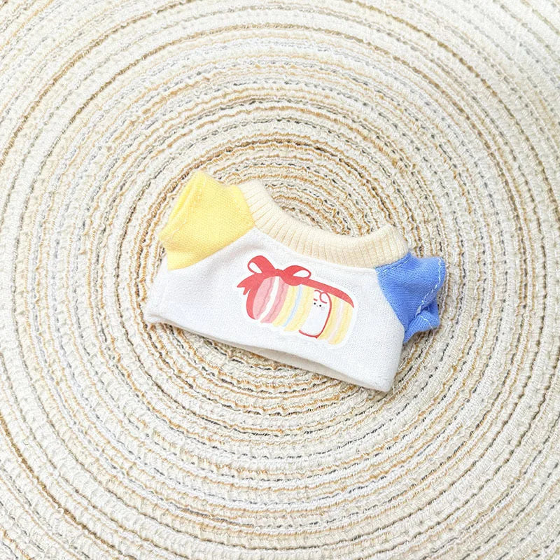 Ropa para muñecas Labubu, conjunto de policía, camiseta de verano, muñecas Labubu I II Idol de 15/17 cm, ropa para sentarse, accesorios de fiesta, regalos DIY