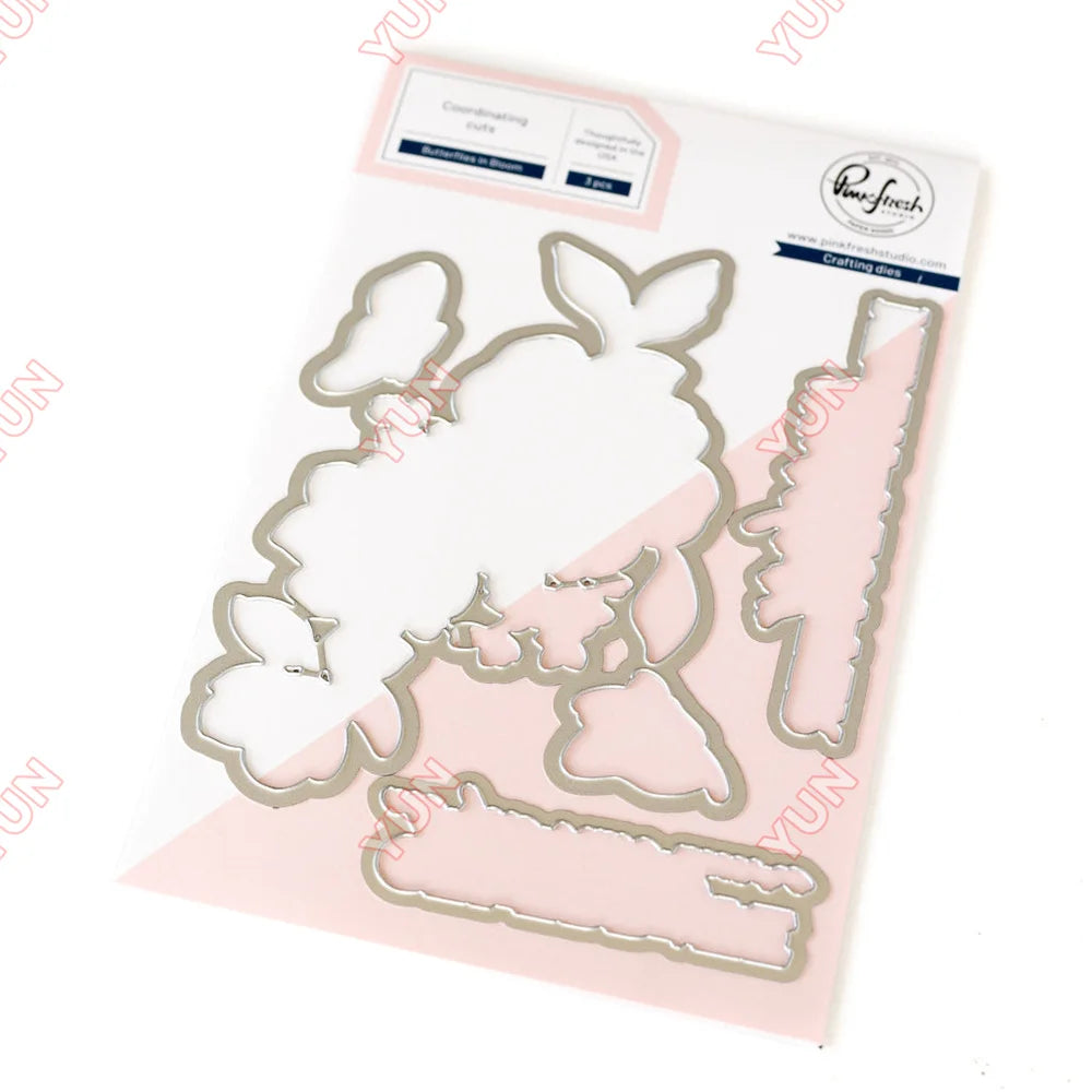 February 2025 New pink Floral Field Metal Cutting Dies Stamp Stencil Hot Foil Set DIY fresh Scrapbook Card Handmade Embossing - Lootquake