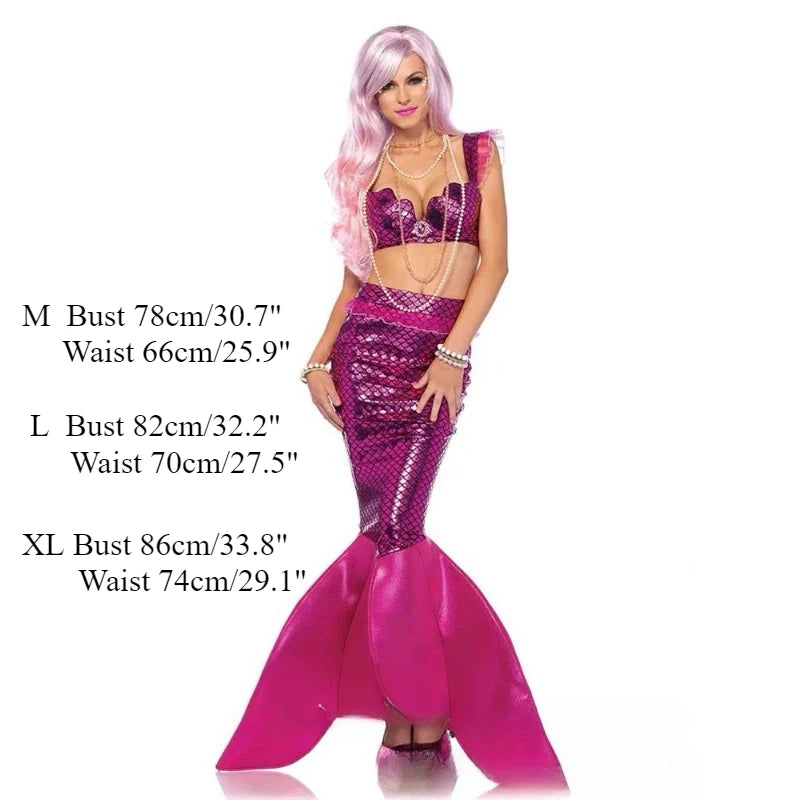Halloween Cosplay Withch Mermaid Dress Sexy Princess Gothic Costume Fantasy Wizard Evening Outfits for Woman Carnival Party