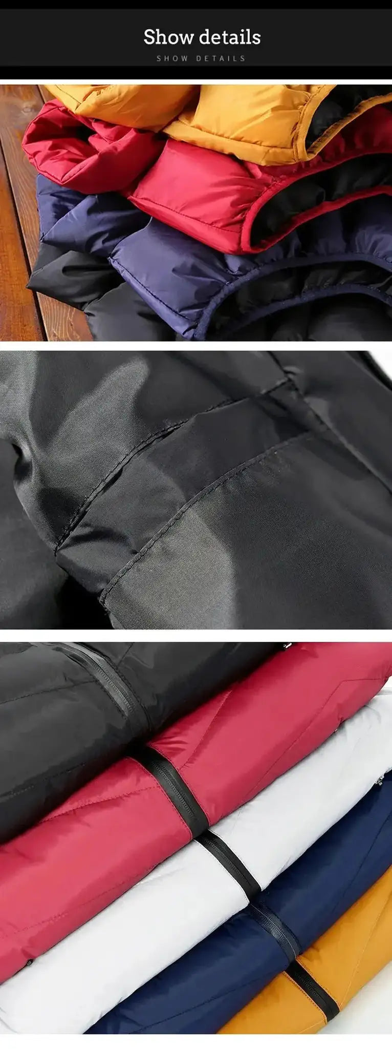 2024 New Puffer Sleeveless Coats Mens Solid Color Down Jacket Winter Warm Vest Jacket Men Waistcoat Outwear Windbreaker Clothing - Lootquake