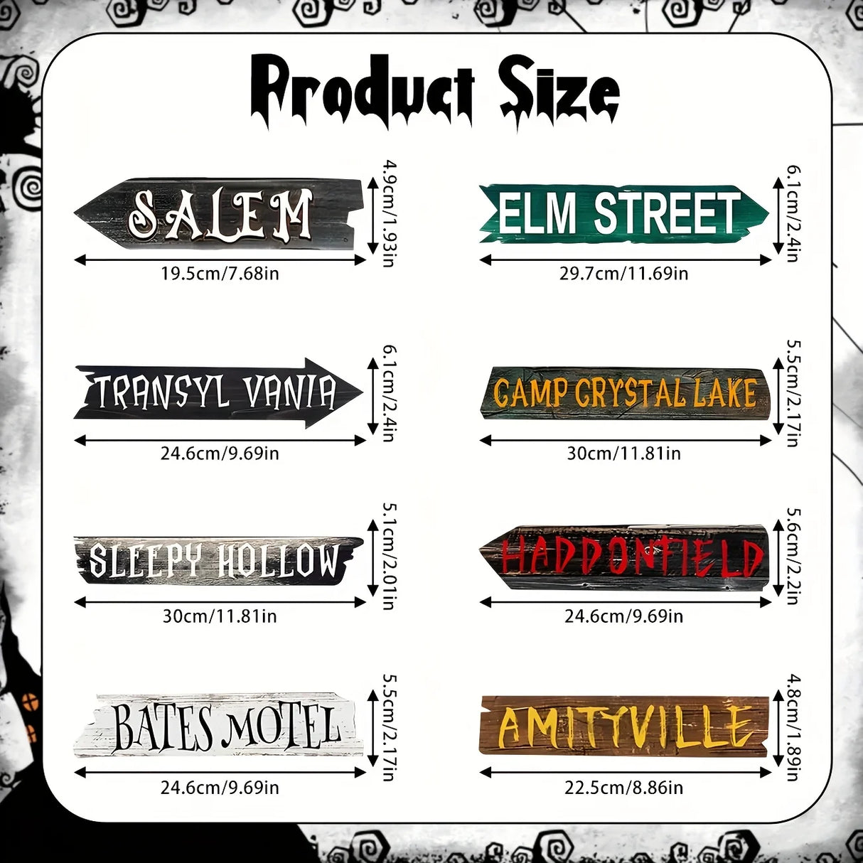 Halloween Decorations Outside Yard Sign Decor Scary Halloween Street Signs Halloween Party Photo Booth Props for Outdoor Hallowe