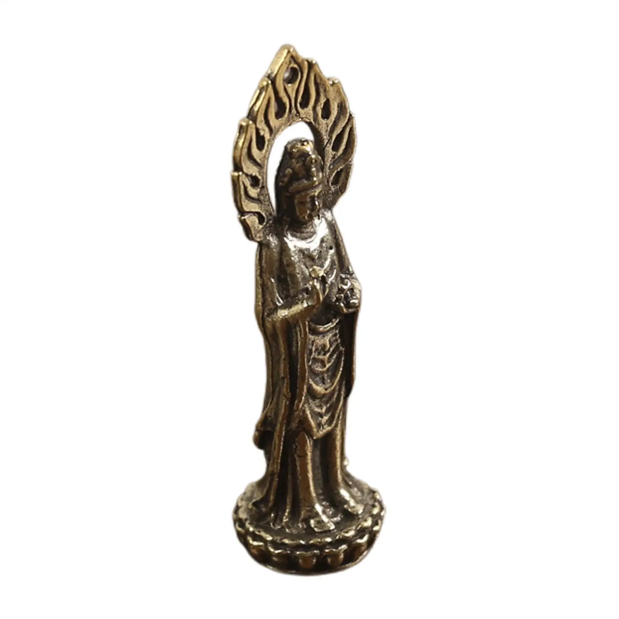 Estatuas de Kwan Yin, estatuilla de Buda artesanal de 2,4 pulgadas, estatua budista de Avalokiteshvara, escultura artesanal de Feng Shui chino.