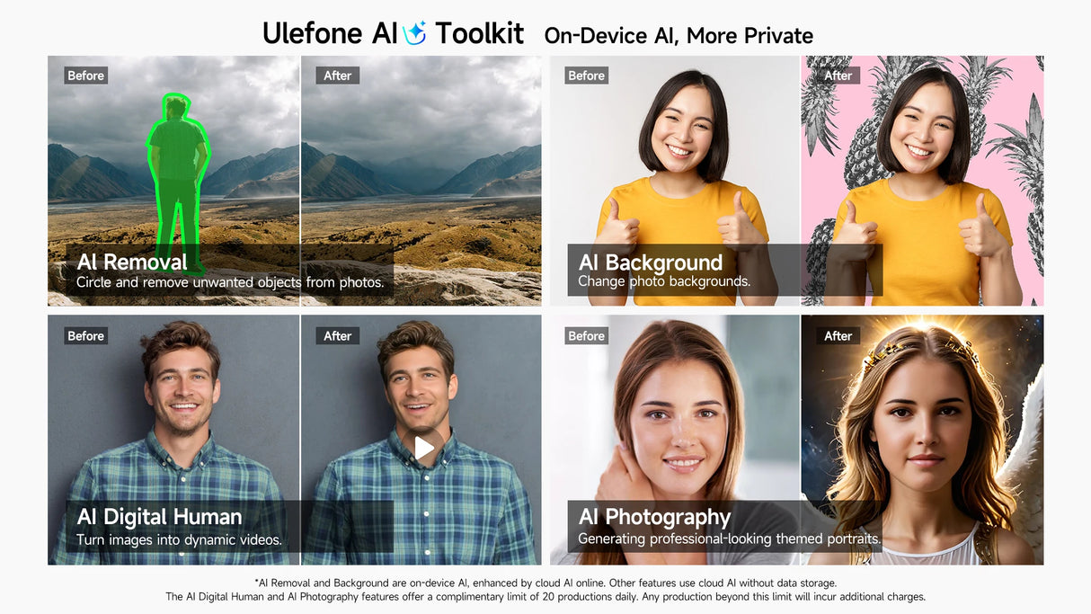 Teléfono robusto Ulefone Armor 28 Ultra 5G con imagen térmica por IA, Dimensity 9300+, 1 TB de ROM, 32 GB de RAM, Android, AMOLED
