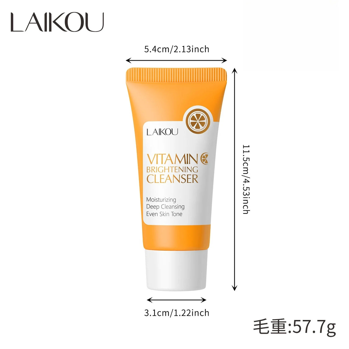 Vitamin C Facial Cleanser 50g Hydrating Moisturizing Deep Cleanse Refines Pores Brightening Skin Care Product korean skin care