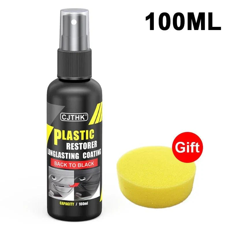 Car Plastic Restorer Back To Black Gloss Plastic Renovator Longlasting Coating Leather Restore Auto Polish Cleaning Products