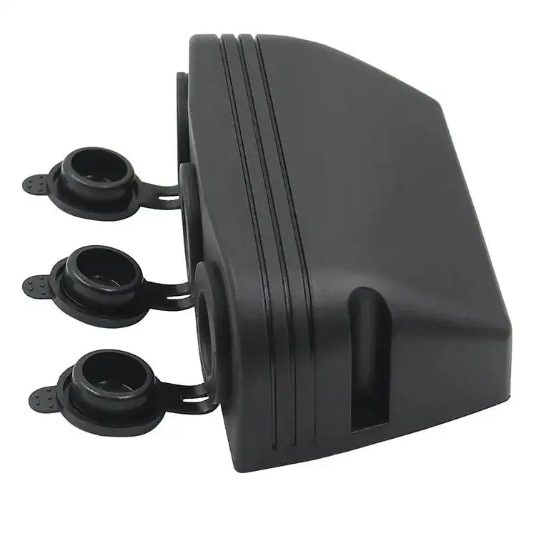 3 In 1 Tent Type 12-24V Cigarette Lighter Power Sockets Combination Automotive Accessory Outlet for Car Rv Truck Marine Boat - Lootquake