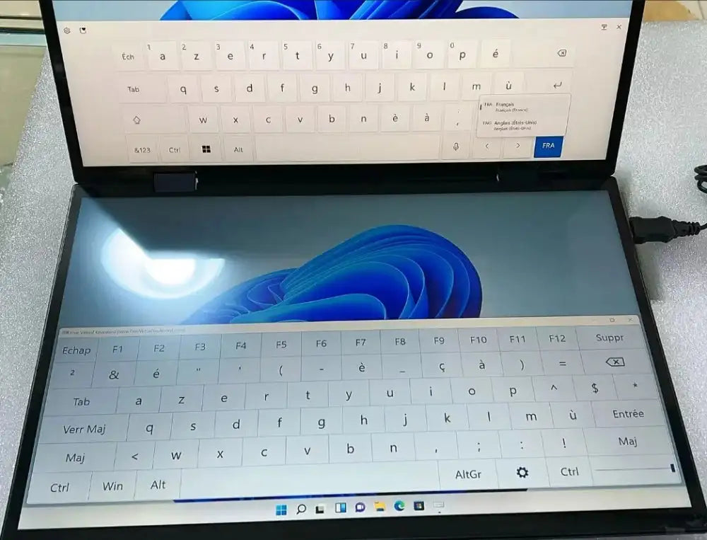 Dual Screen Laptop Intel N100 Processor 14“+14” touch Gaming Laptop DDR4 32GB 1TB 2TB SSD Notebook Computer - Lootquake