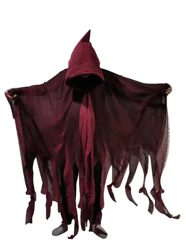Halloween Cape Unisex Halloween Ghost Dementors Cosplay Costume Horror Dress Up Cape Halloween Horror Costume Cloaks Props
