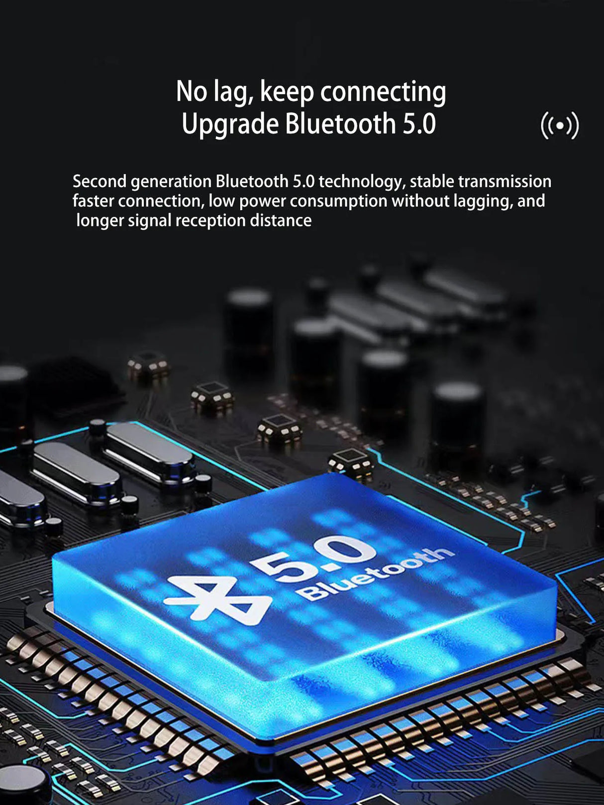 Haut-parleur Bluetooth sans fil, mini design avec de multiples fonctions comme une horloge, le caisson de basses version extérieure est puissant