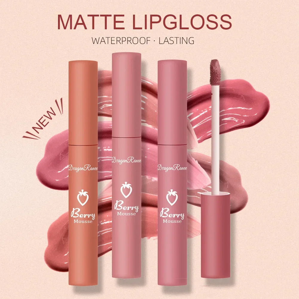 Rouge à lèvres mat nude, 12 couleurs, longue tenue, velours, waterproof, anti-décoloration, antiadhésif, maquillage pour femmes