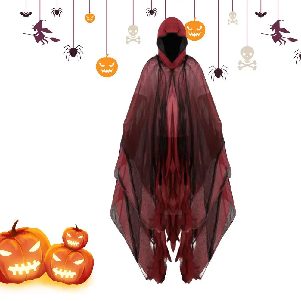Halloween Cape Unisex Halloween Ghost Dementors Cosplay Costume Horror Dress Up Cape Halloween Horror Costume Cloaks Props