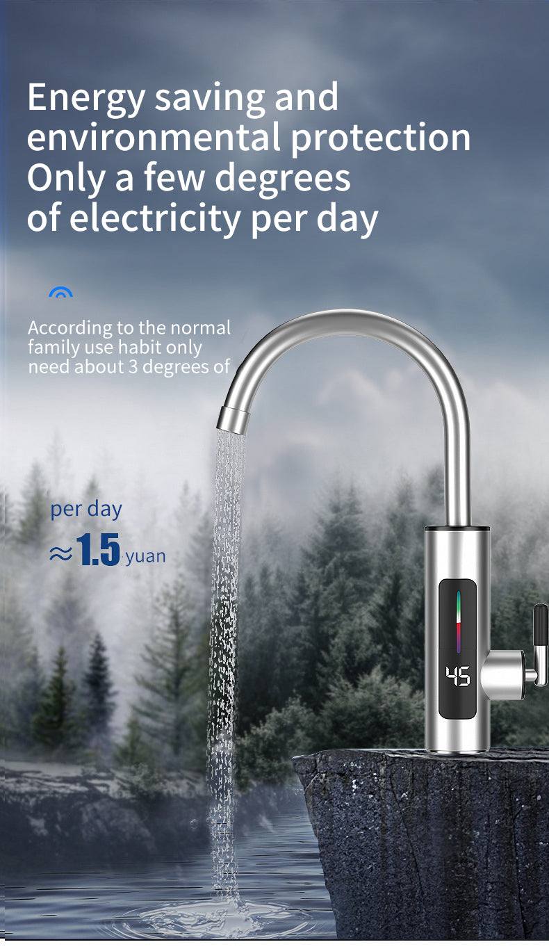 Chauffe-eau électrique de cuisine 3000 W 220 V, robinet instantané en acier inoxydable pour eau chaude et froide