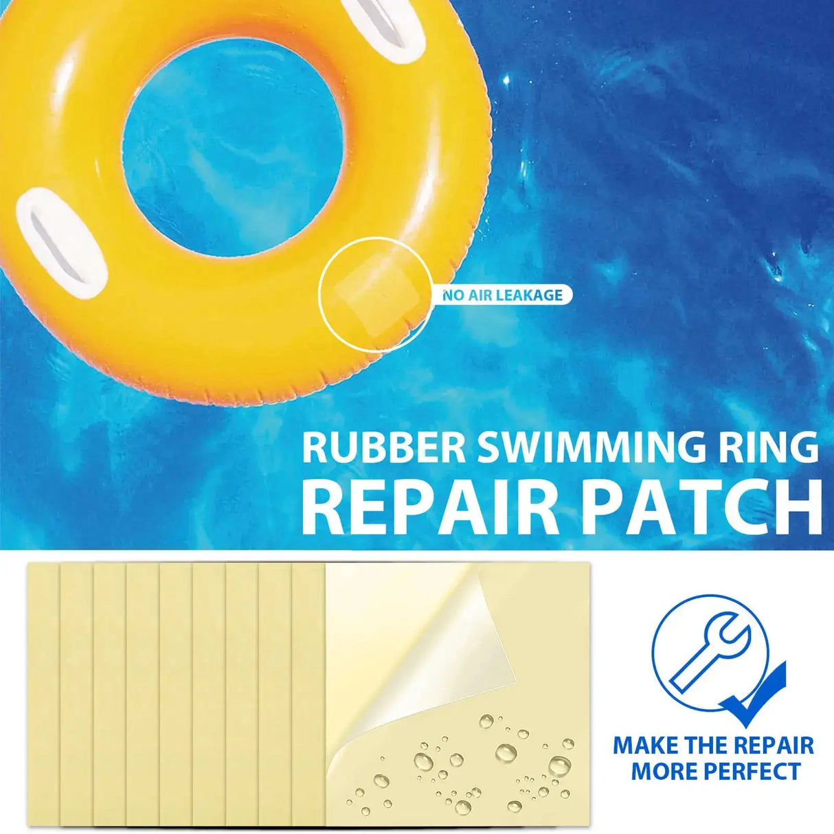 Iatable Pool Patch Repair Kit Air Mattress Patch Waterproof PVC Repair Hole Patch Sticker Tape For Tent Yoga Ball Kayak - Lootquake