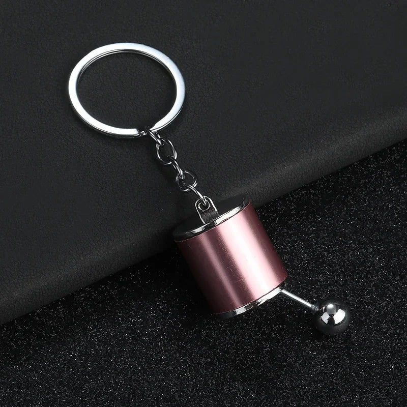 Personalized Keychain Creative Metal Mini Car Parts Manual Transmission Auto Keyring Accessories Key Ring Chain Men Lover Gift - Lootquake