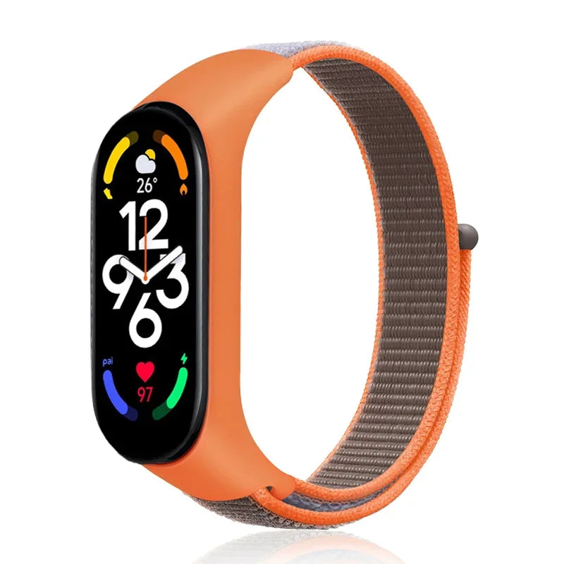 Nylon loop For Xiaomi Mi Band 7-7 nfc smartwatch Wristband Sports Miband7 Correa Replacement Bracelet smart band 7 6 5 3 4 Strap - Lootquake