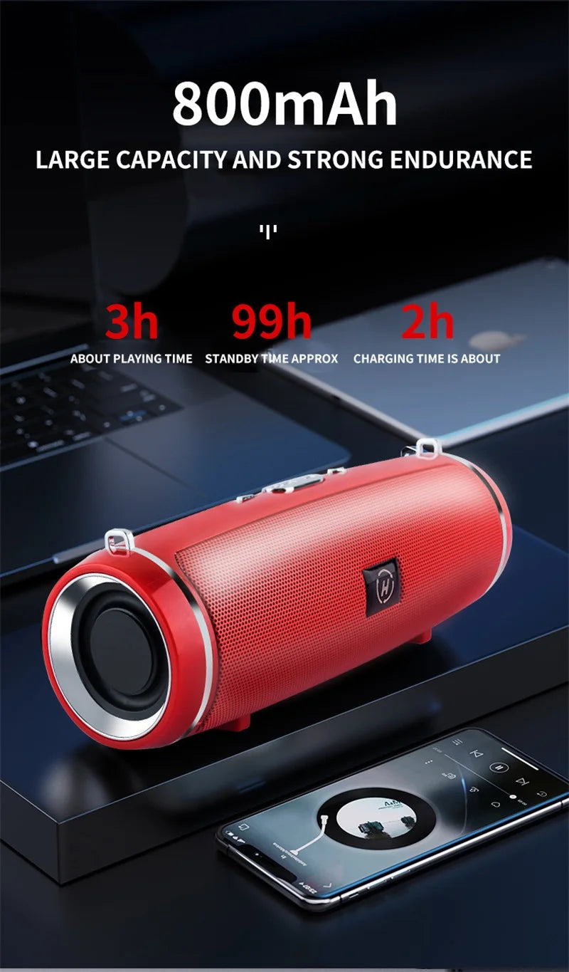 Altavoz Bluetooth Xiaomi de alta calidad, portátil, de alta potencia, con graves profundos, inalámbrico, para exteriores, sonido envolvente 3D, 200 W, TWS/FM