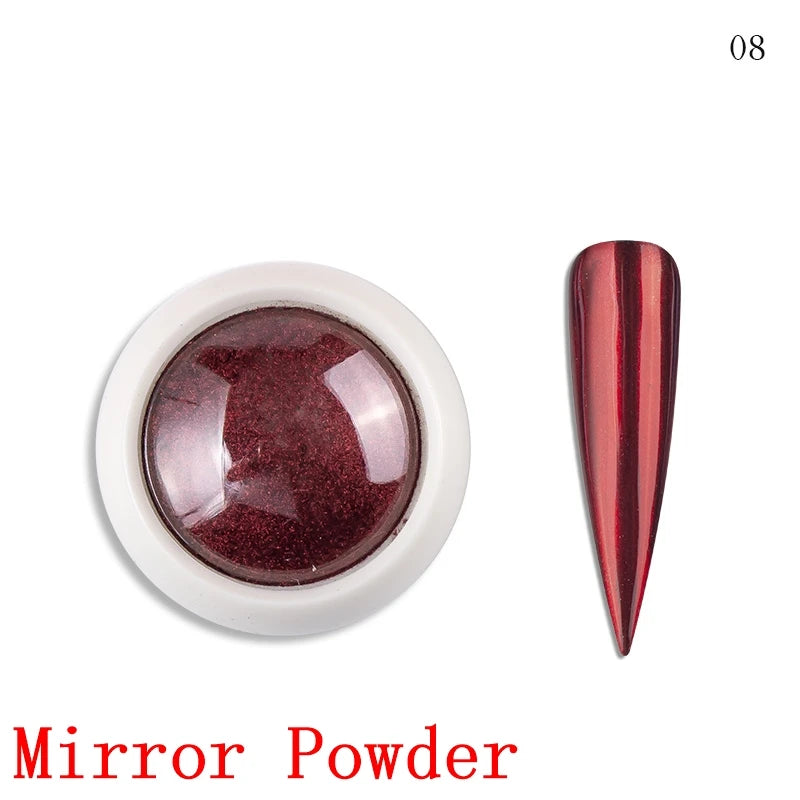 8ml Silver Mirror Metallic Nail Gels Polish UV Soak Off Paint Gel Polish Flower Drawing Gold Superbright Nails Lacquer UV Gel #*