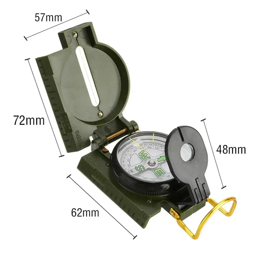 Waterproof High Precision Compass Outdoor Gadget Sports Hiking Mountaineering Professional Metal Sight - Lootquake