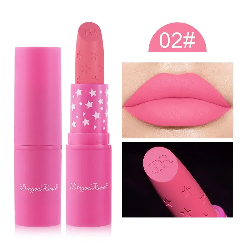 9 Colors Velvet Matte Lipsticks Pencil Waterproof Long Lasting Sexy Nude Pink Lip Stick Non-Stick Cup Makeup Lip Tint Cosmetics