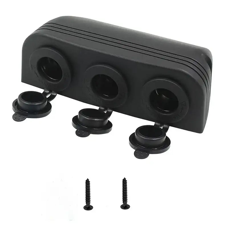 3 In 1 Tent Type 12-24V Cigarette Lighter Power Sockets Combination Automotive Accessory Outlet for Car Rv Truck Marine Boat - Lootquake