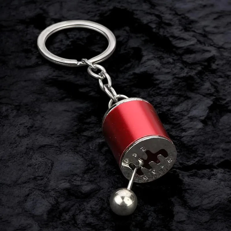 Personalized Keychain Creative Metal Mini Car Parts Manual Transmission Auto Keyring Accessories Key Ring Chain Men Lover Gift - Lootquake