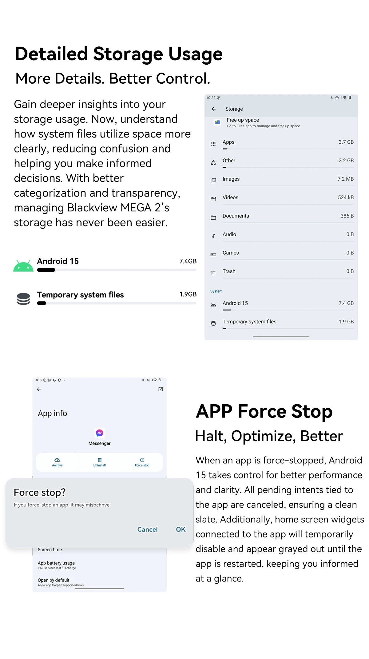 Tablettes Blackview MEGA 2 12 pouces 2K écran Widevine L1 24 Go (8 + 16) Android 15 256 Go 9000 mAh AI caméra principale Pad PC